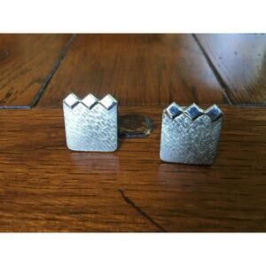 Vtg Silvertone Square and Diamond Shape Cufflinks, Patented